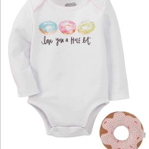 Mud Pie Donut Onesie Rattle Set